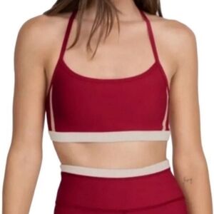 NWT Calme by Johnny Was Endurance Cross Back Sports Bra Removable Pads Large